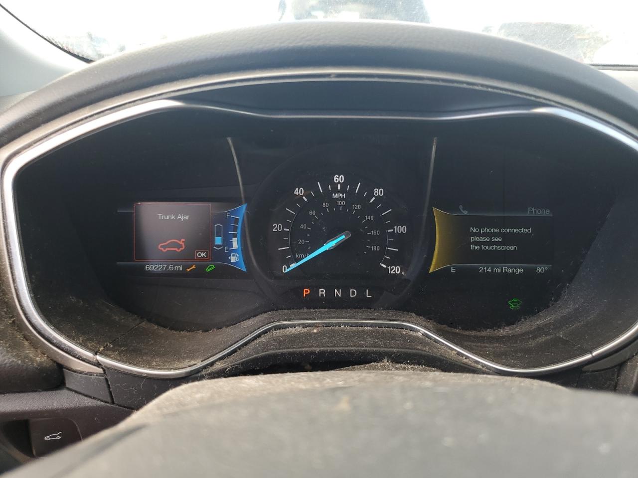 2016 Ford Fusion VIN 3FA6P0PU8GR384608 Copart auction photo, rear end damage thumbnail 9
