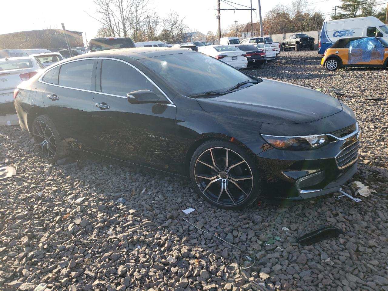 2017 Chevrolet Malibu VIN 1G1ZH5SX5HF116626 Copart auction photo, side / front end damage thumbnail 4