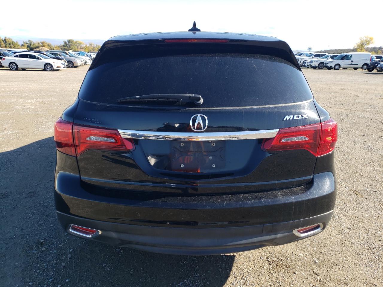 2015 Acura MDX VIN 5FRYD3H4XFB014514 Copart auction photo, side / rear end damage thumbnail 6