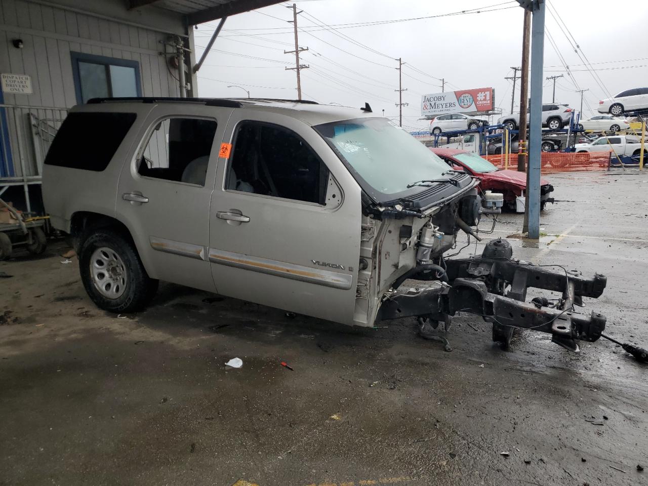 2007 GMC Yukon VIN 1GKFC13J07R290990 Copart auction photo, stripped damage thumbnail 4