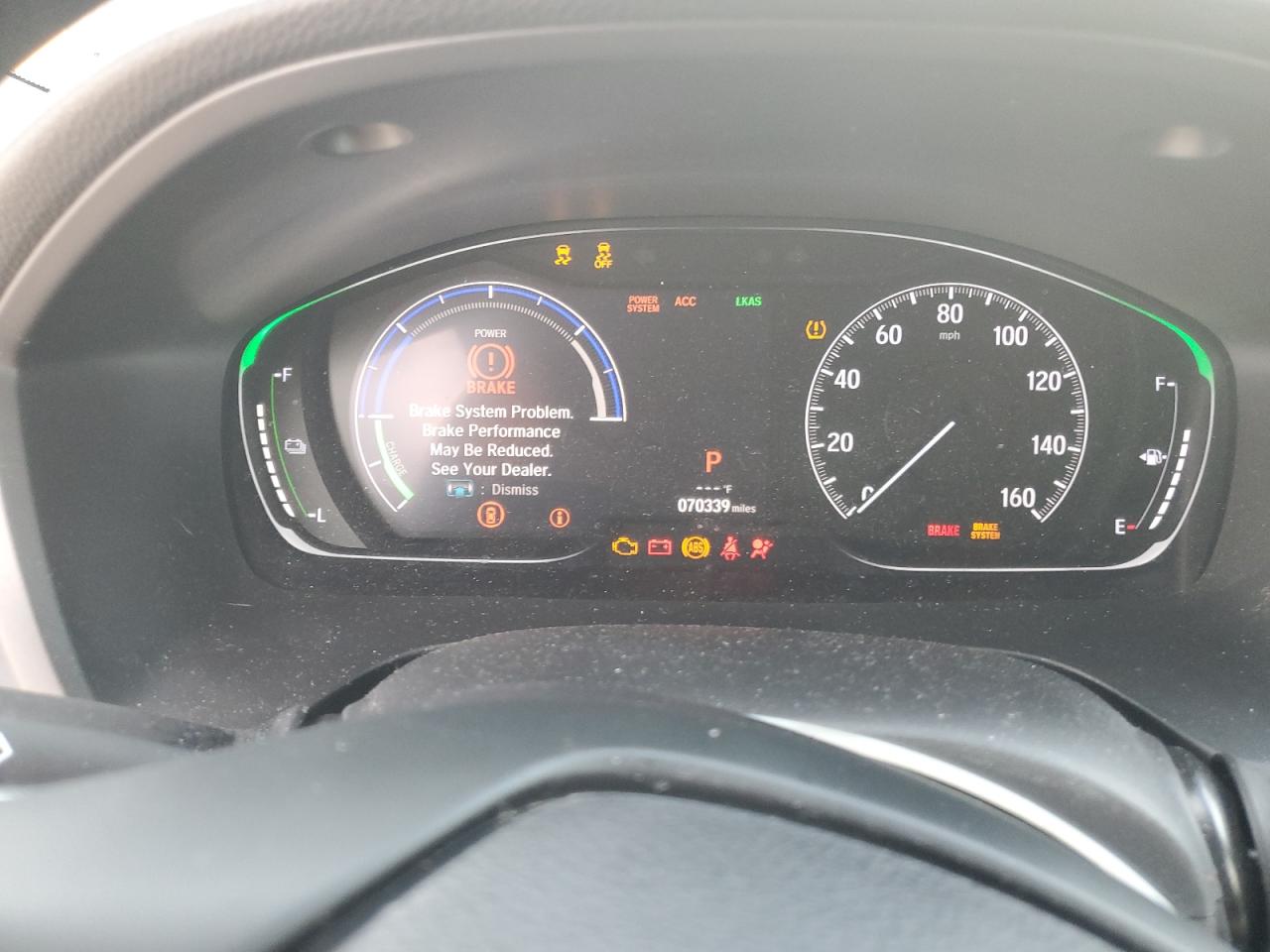 2019 Honda Insight VIN 19XZE4F17KE023639 Copart auction photo, side / front end damage thumbnail 9