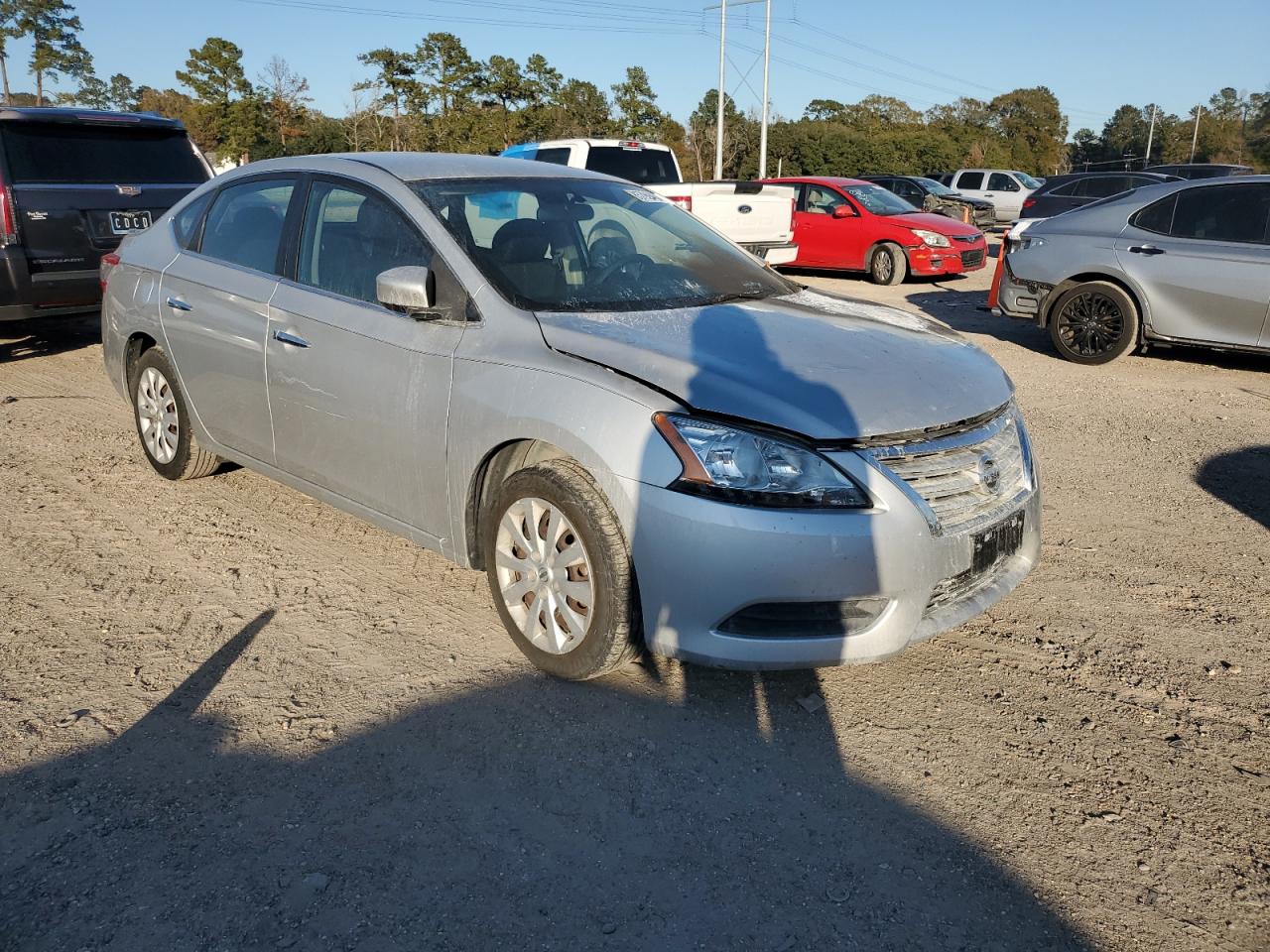 2014 Nissan Sentra VIN 3N1AB7AP8EY203785 Copart auction photo, burn - engine damage thumbnail 4