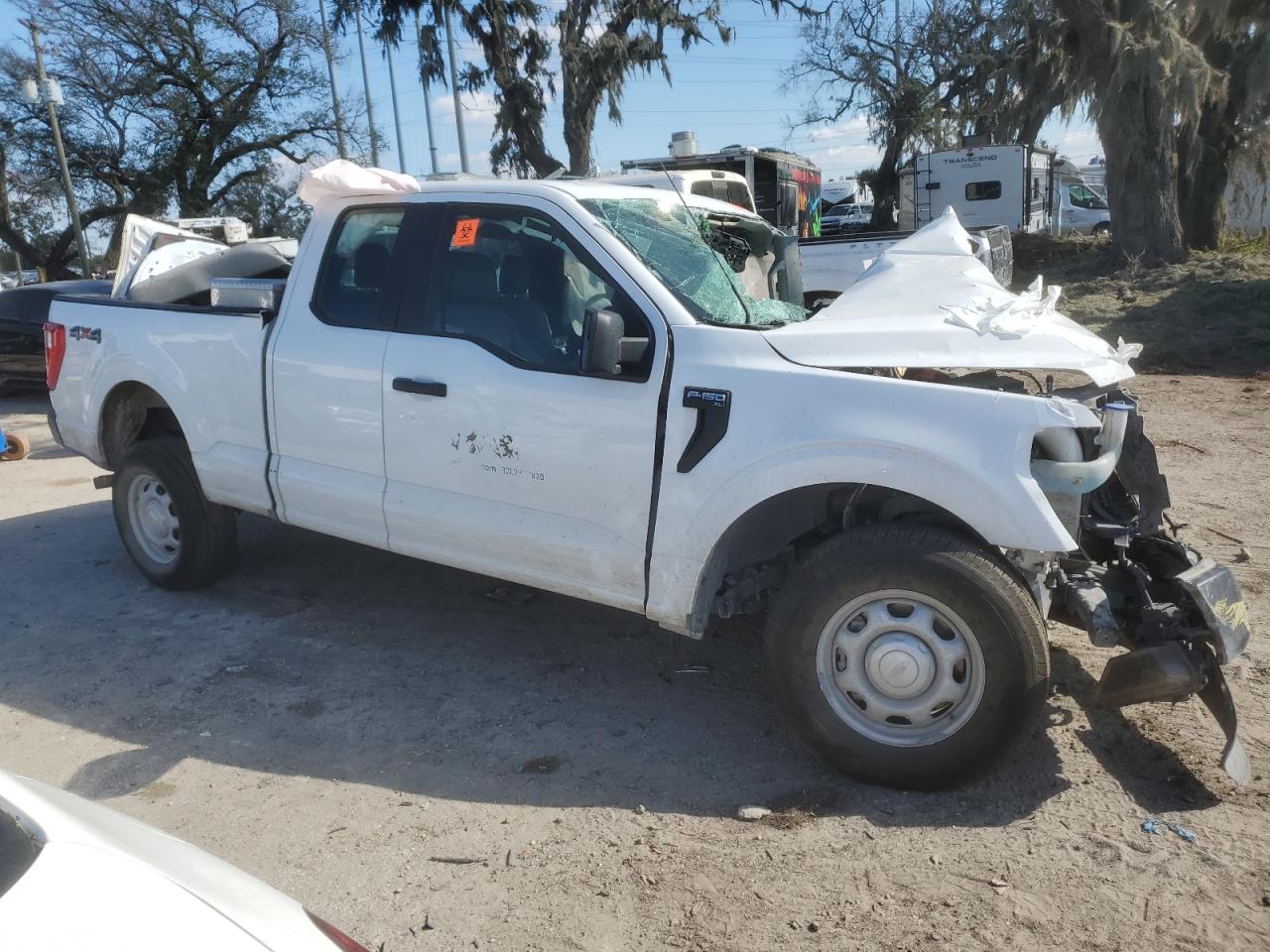 2022 Ford F-150 VIN 1FTEX1EB0NKE10780 Copart auction photo, all over damage thumbnail 4