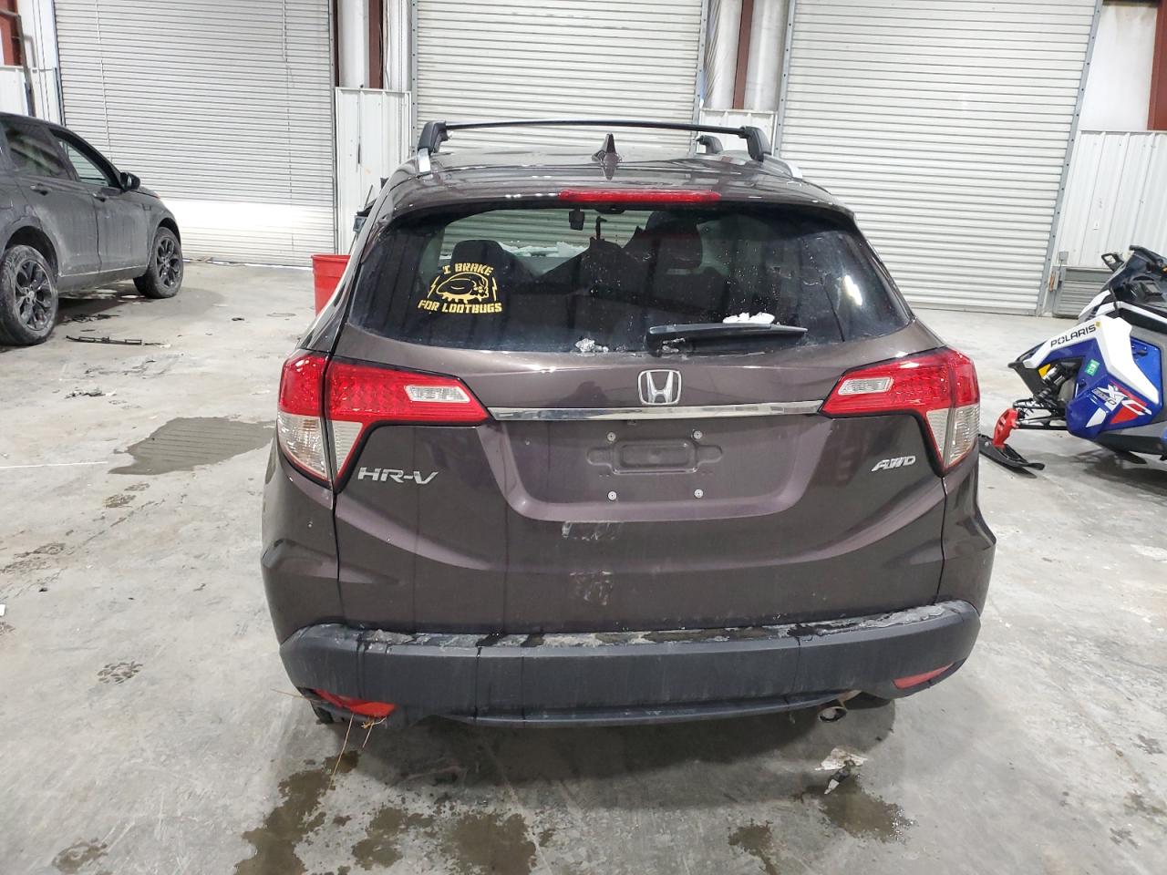 2021 Honda HR-V VIN 3CZRU6H75MM717569 Copart auction photo, rollover damage thumbnail 6