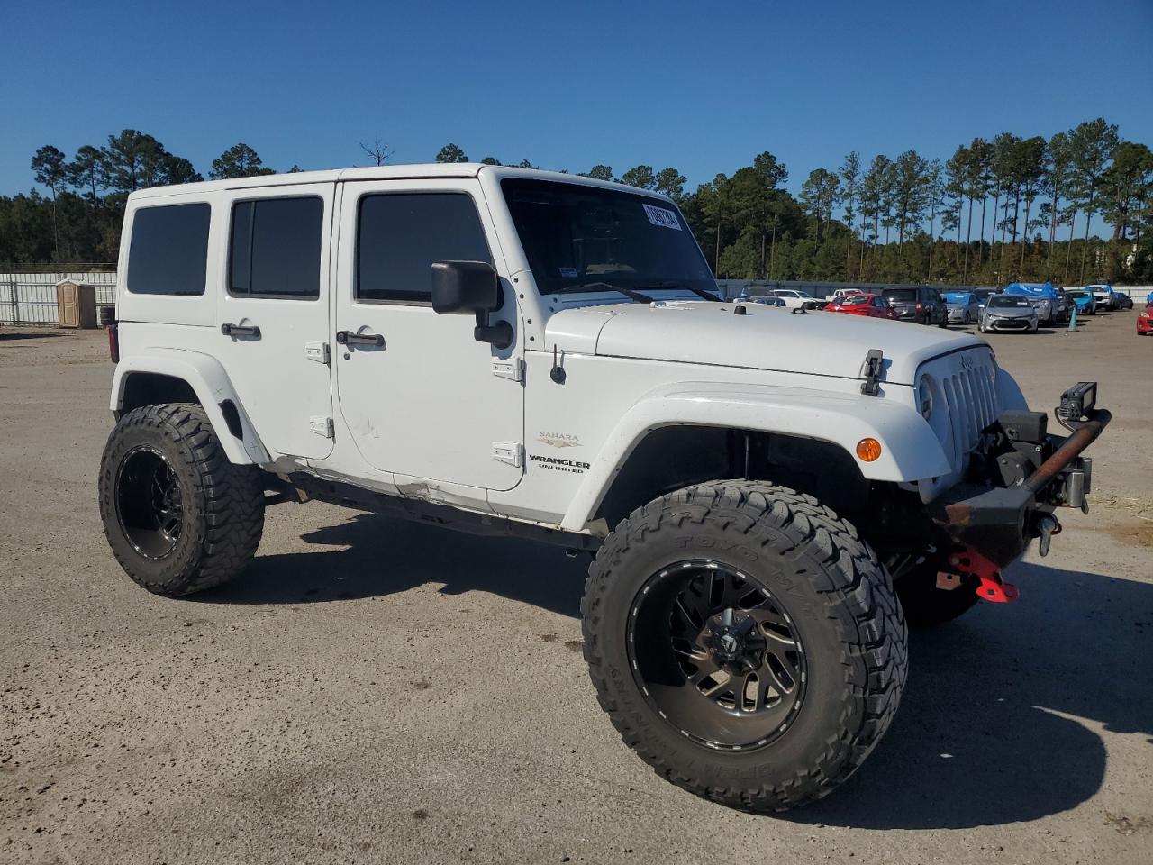 2013 Jeep Wrangler VIN 1C4BJWEG4DL638903 Copart auction photo, side damage thumbnail 4