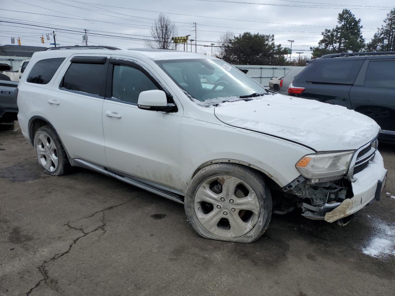 2015 Dodge Durango VIN 1C4RDJDG1FC870145 Copart auction photo, front end / undercarriage damage thumbnail 4