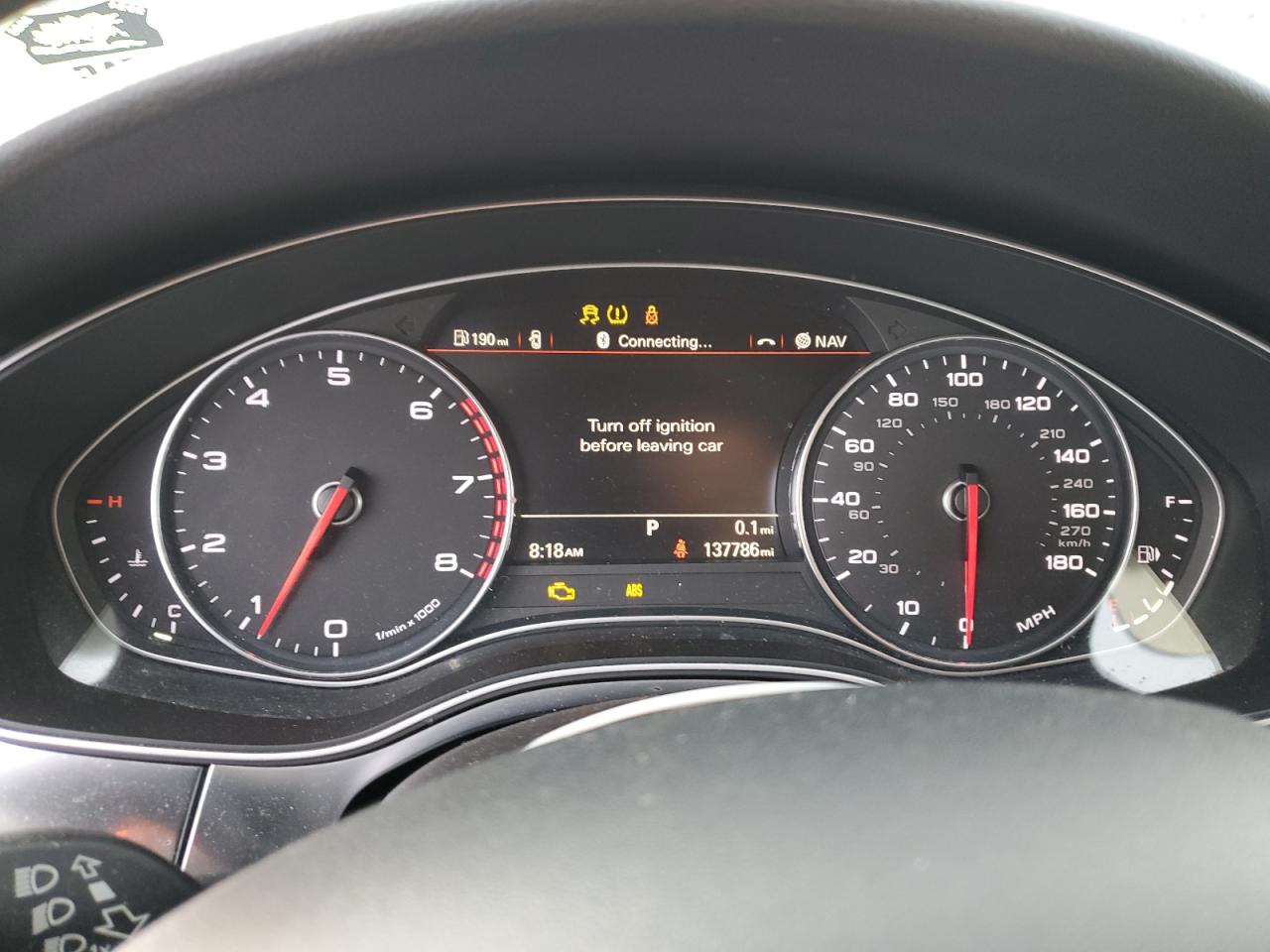 2014 Audi A6 VIN WAUGFAFC8EN068316 Copart auction photo, front end damage thumbnail 9