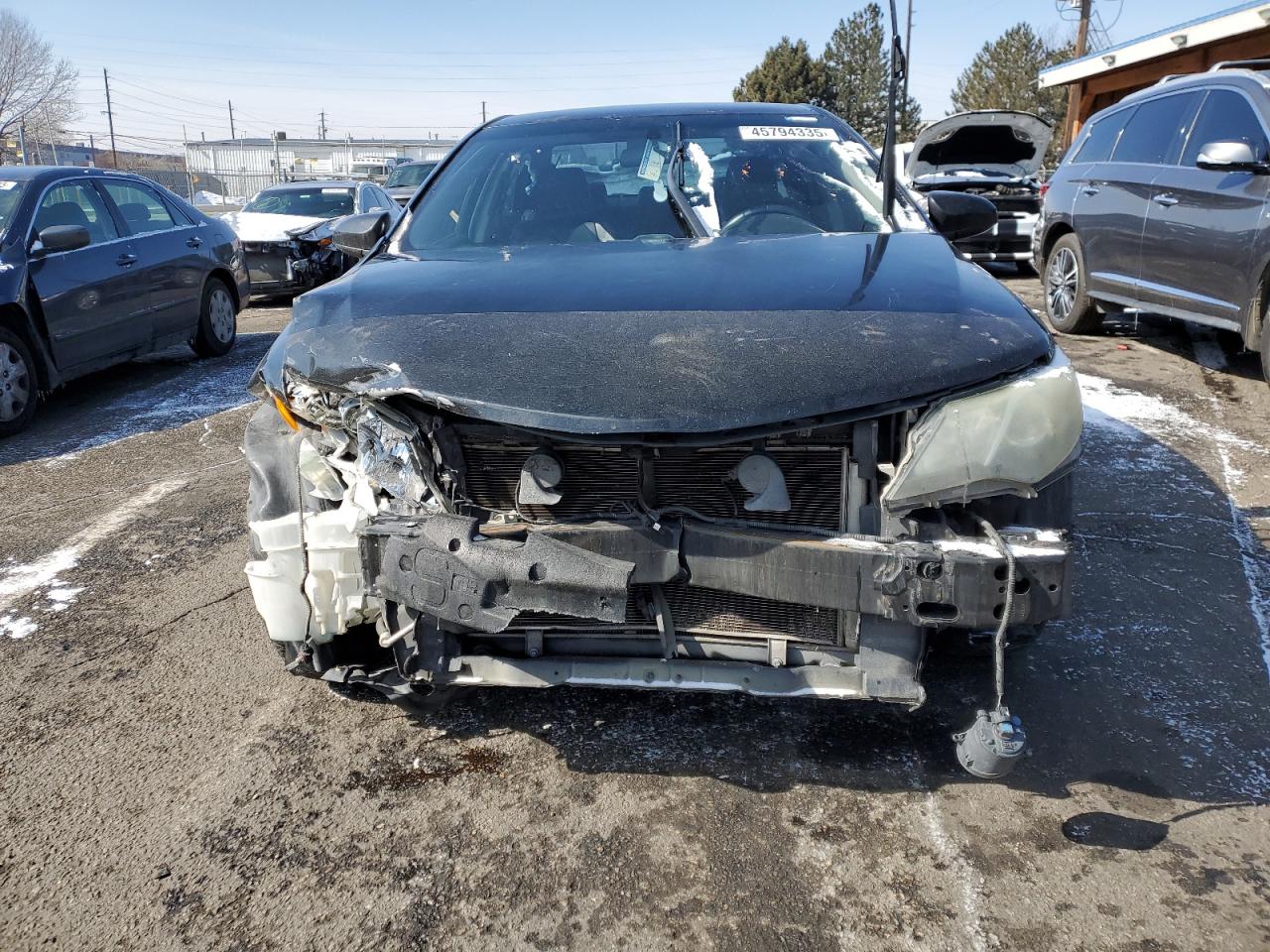 2014 Toyota Camry VIN 4T1BF1FK8EU800935 Copart auction photo, front end / hail damage thumbnail 5