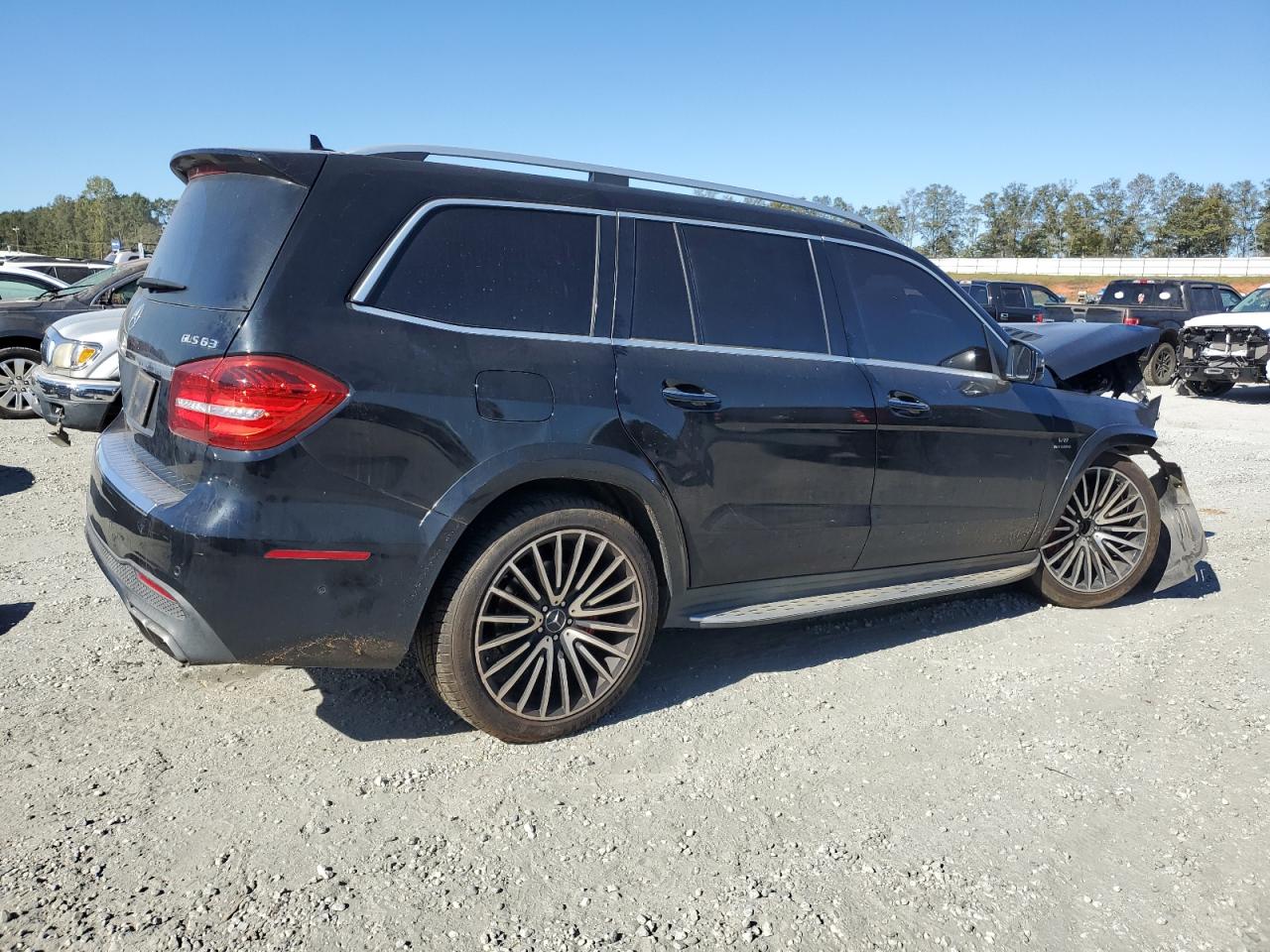 2017 Mercedes-Benz GLS-klasse VIN 4JGDF7FE8HA885805 Copart auction photo, front end damage thumbnail 3