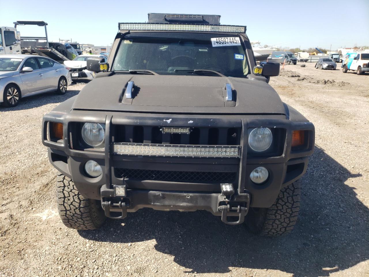 2009 Hummer H3 VIN 5GTEN13EX98146451 Copart auction photo, front end / minor dent/scratches damage thumbnail 5