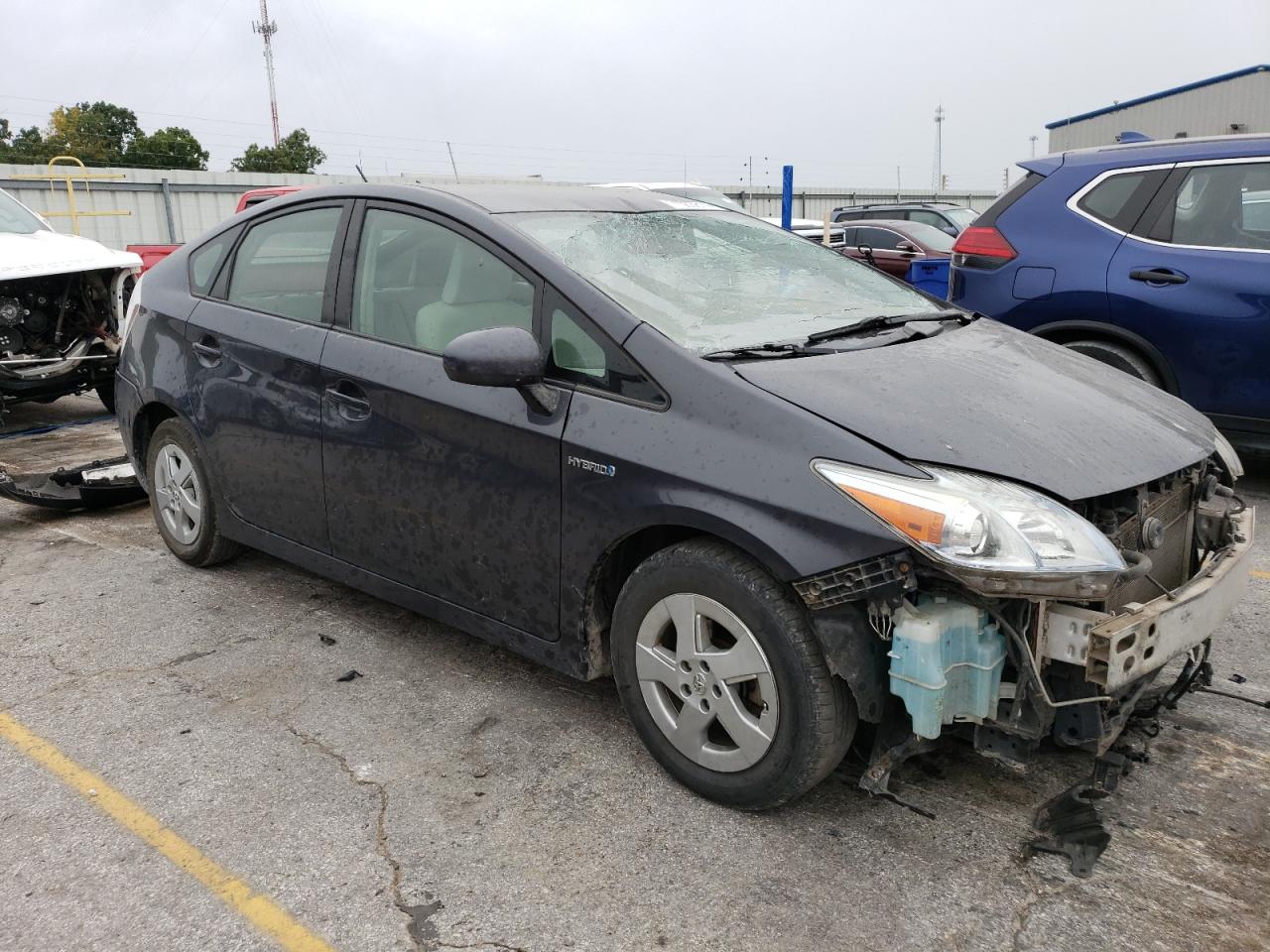 2010 Toyota Prius VIN JTDKN3DUXA0245737 Copart auction photo, front end damage thumbnail 4
