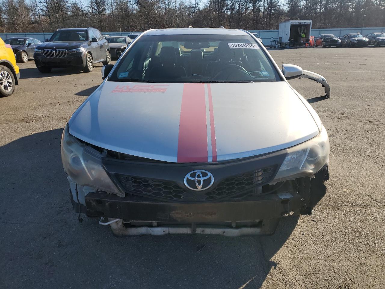 2012 Toyota Camry VIN 4T1BK1FK9CU519087 Copart auction photo, front end / side damage thumbnail 5