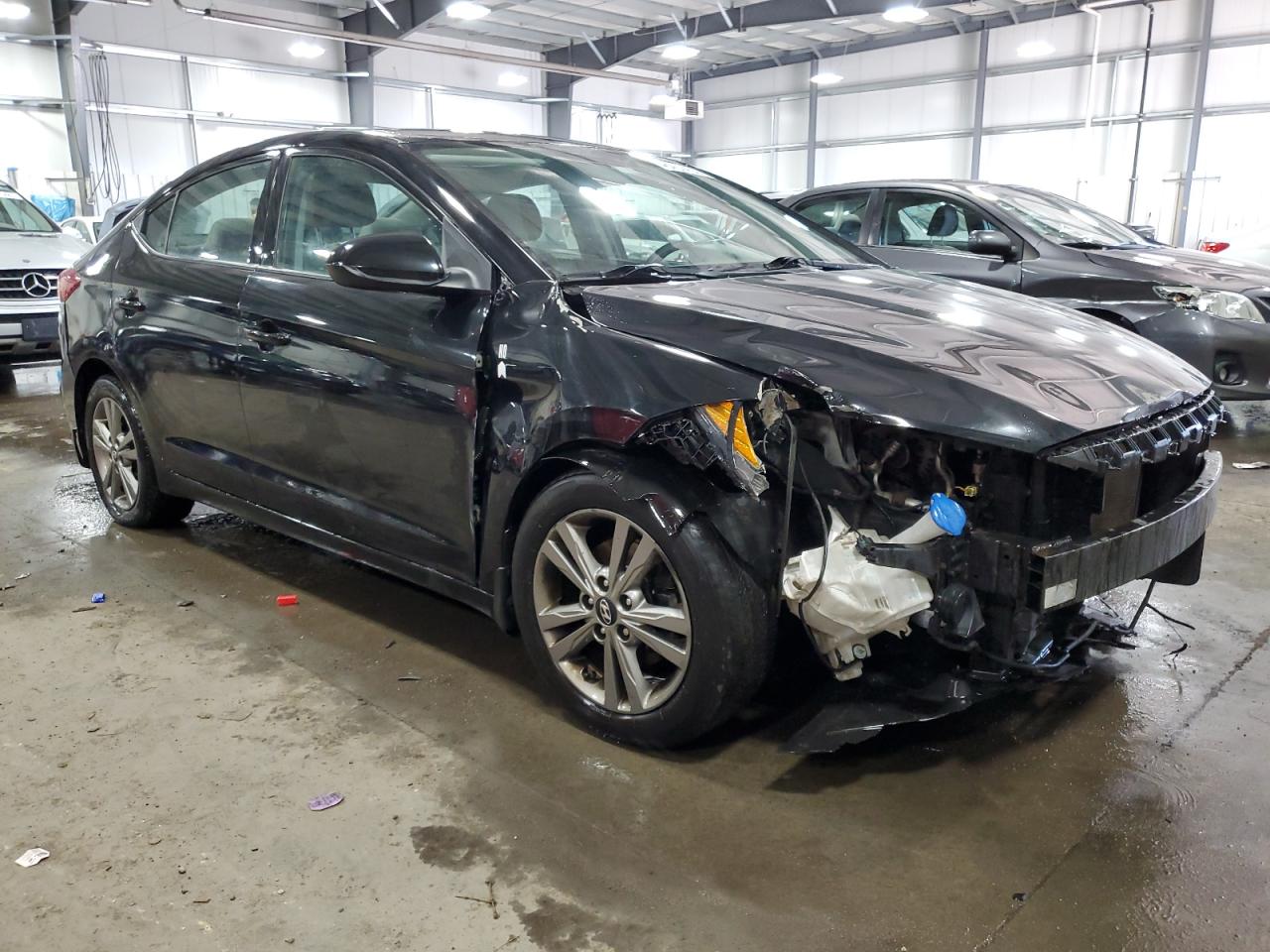 2018 Hyundai Elantra VIN 5NPD84LFXJH360267 Copart auction photo, vandalism / front end damage thumbnail 4