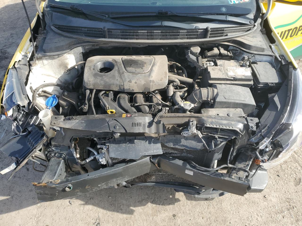 2019 KIA Rio VIN 3KPA25AB6KE243625 Copart auction photo, front end damage thumbnail 13
