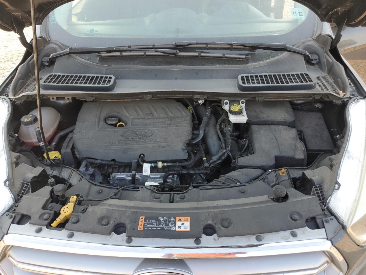 2017 Ford Escape VIN 1FMCU9GD8HUE00127 Copart auction photo, all over damage thumbnail 12