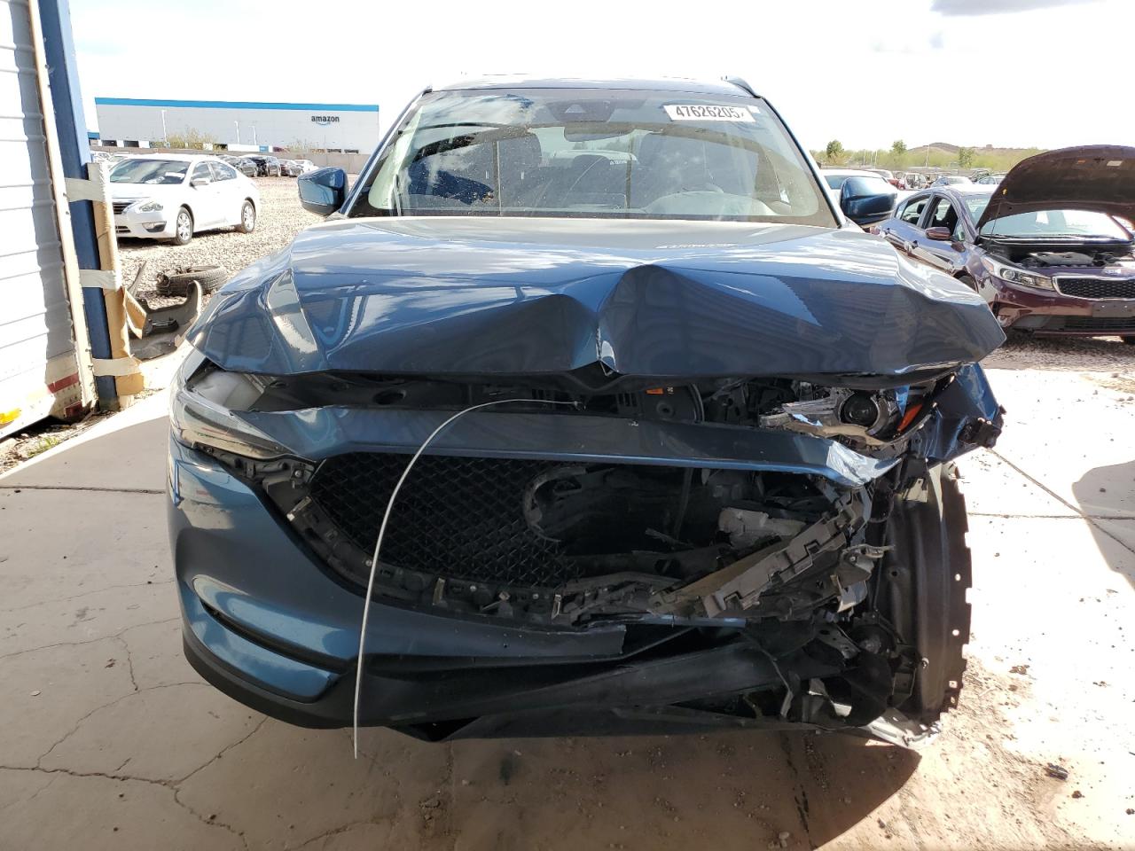 2018 Mazda CX-5 VIN JM3KFBDM5J0447920 Copart auction photo, front end / side damage thumbnail 5