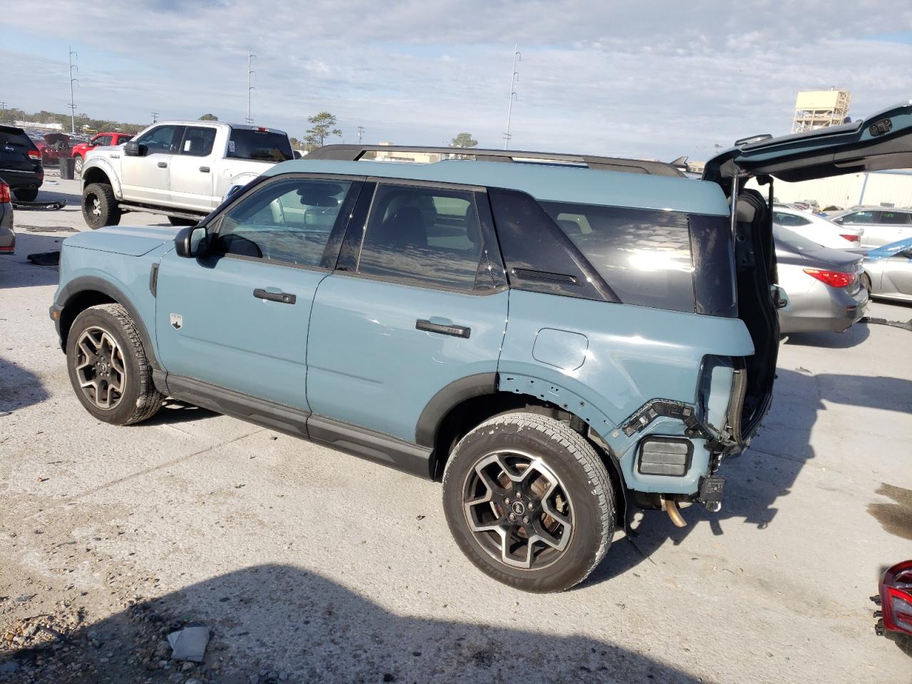2021 Ford Bronco VIN 3FMCR9B65MRA42805 Copart auction photo, all over damage thumbnail 2