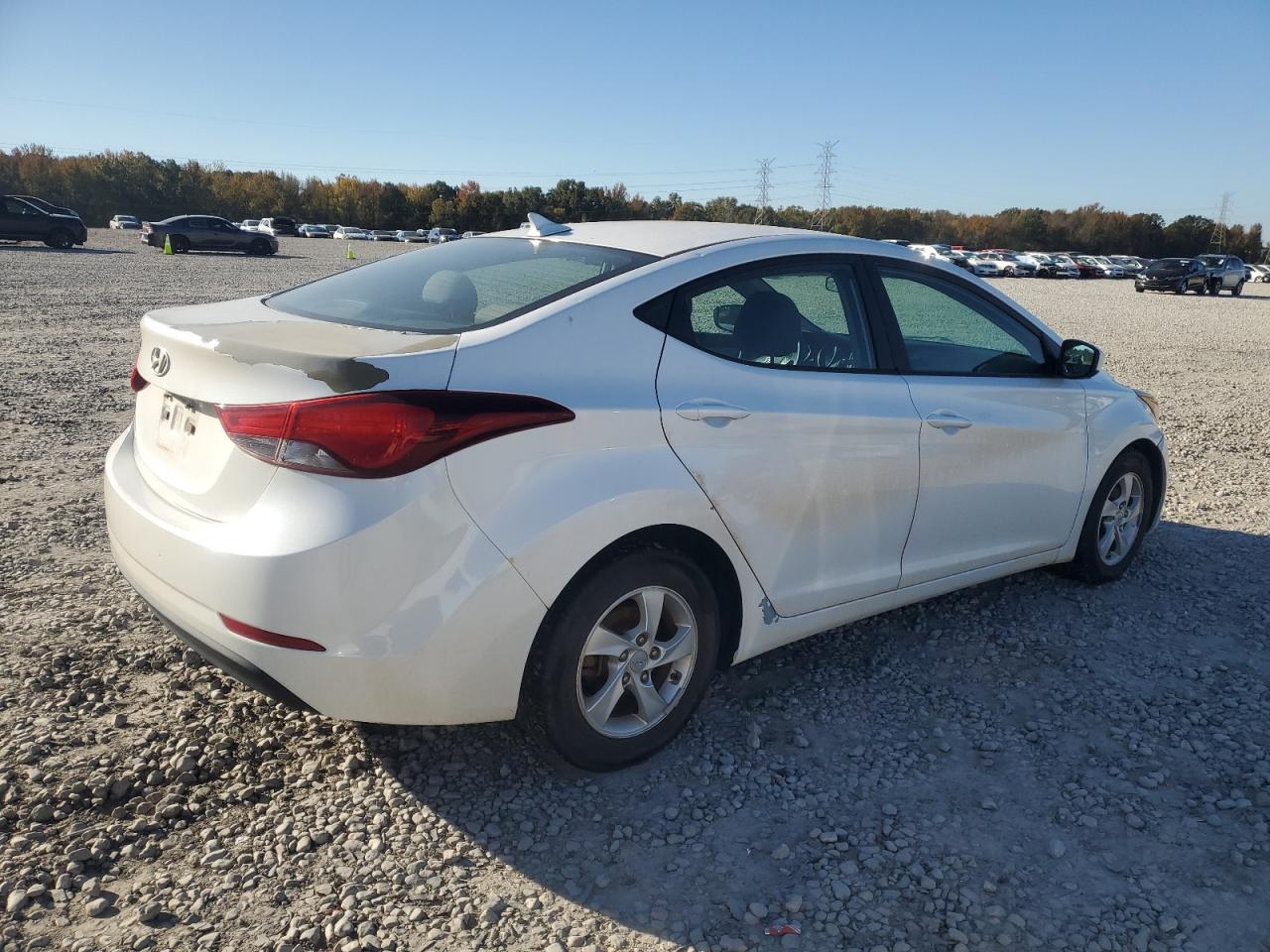 2015 Hyundai Elantra VIN 5NPDH4AE9FH649772 Copart auction photo, vandalism damage thumbnail 3