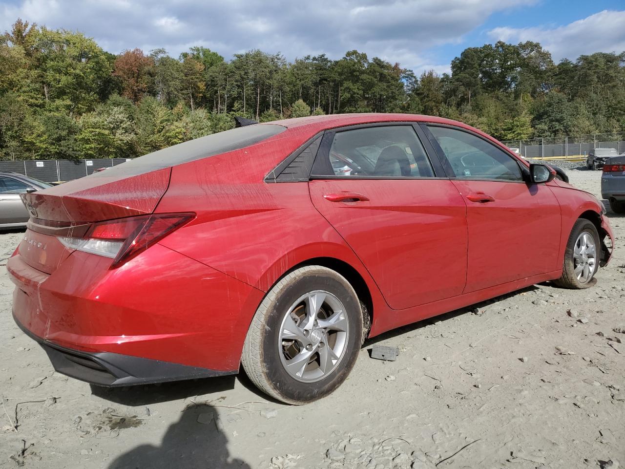 2021 Hyundai Elantra VIN 5NPLL4AG5MH034872 Copart auction photo, front end / side damage thumbnail 3