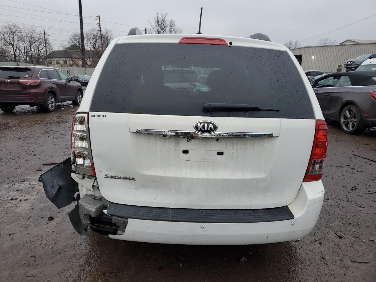 2014 KIA Sedona VIN KNDMG4C79E6547270 Copart auction photo, all over damage thumbnail 6