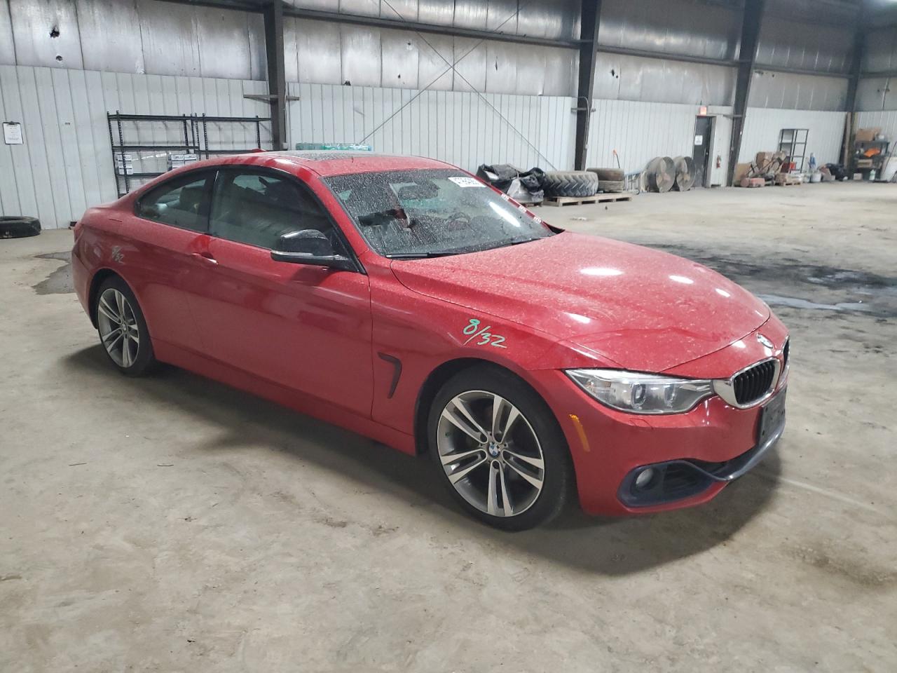 2014 BMW 4er VIN WBA3N5C51EF715633 Copart auction photo, side / rear end damage thumbnail 4