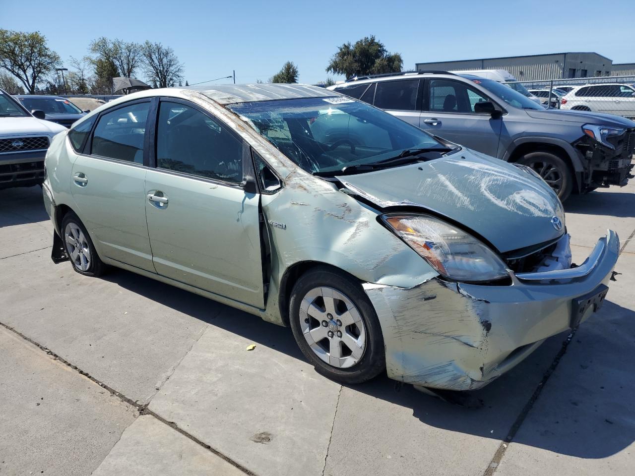 2008 Toyota Prius VIN JTDKB20U383439057 Copart auction photo, all over damage thumbnail 4