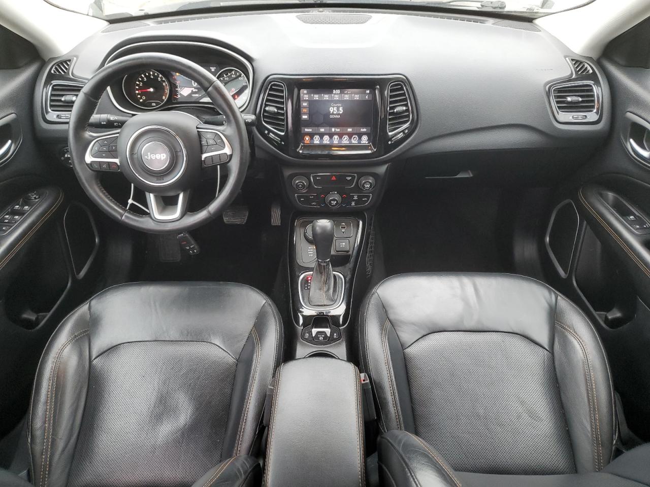 2018 Jeep Compass VIN 3C4NJDCB0JT280627 Copart auction photo, front end / side damage thumbnail 8