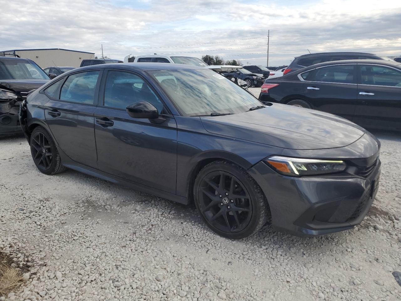 2022 Honda Civic VIN 2HGFE2F5XNH553561 Copart auction photo, rear end damage thumbnail 4