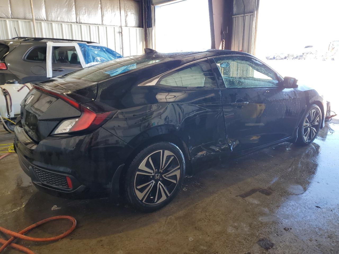 2017 Honda Civic VIN 2HGFC3B71HH355930 Copart auction photo, side damage thumbnail 3