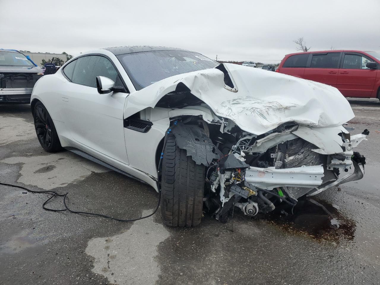 2020 Jaguar F-Type VIN SAJD51EE2LCK68873 Copart auction photo, front end damage thumbnail 4
