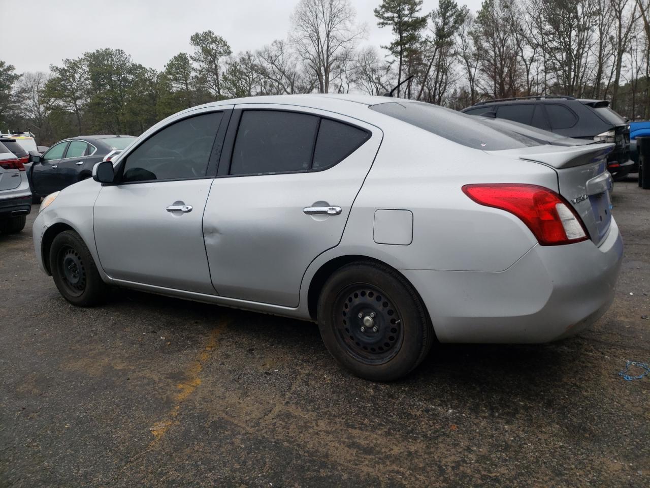 2014 Nissan Versa VIN 3N1CN7AP2EK445085 Copart auction photo, side / all over damage thumbnail 2