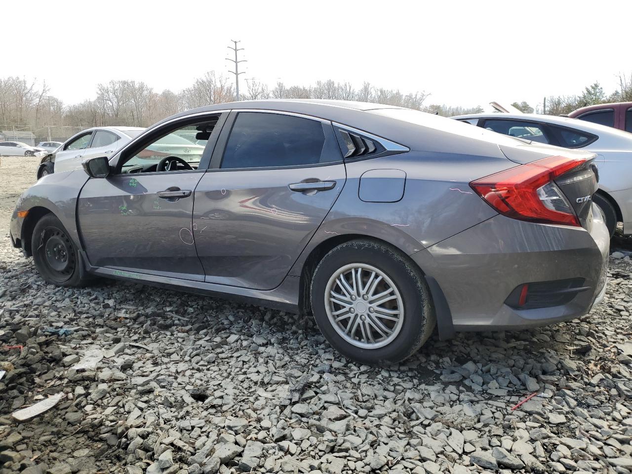 2020 Honda Civic VIN 19XFC2F6XLE018851 Copart auction photo, all over / undercarriage damage thumbnail 2