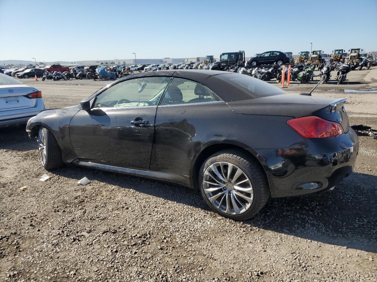 2014 Infiniti Q60 VIN JN1CV6FE9EM901049 Copart auction photo, front end / side damage thumbnail 2