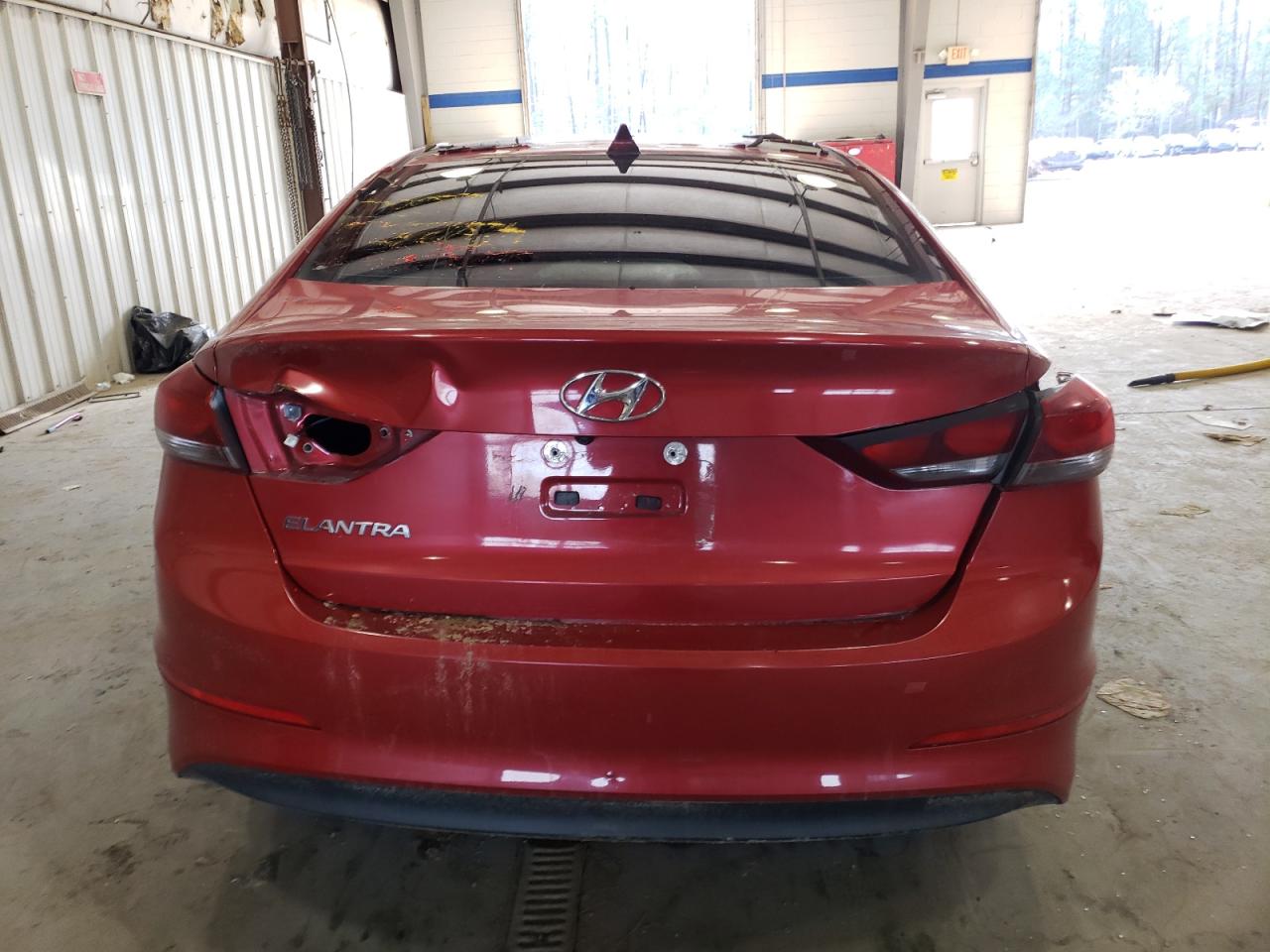 2017 Hyundai Elantra VIN 5NPD84LF2HH016894 Copart auction photo, burn damage thumbnail 6