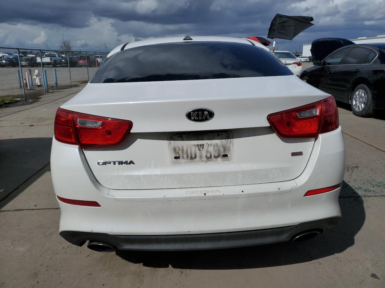 2015 KIA Optima VIN KNAGM4A78F5615930 Copart auction photo, front end damage thumbnail 6