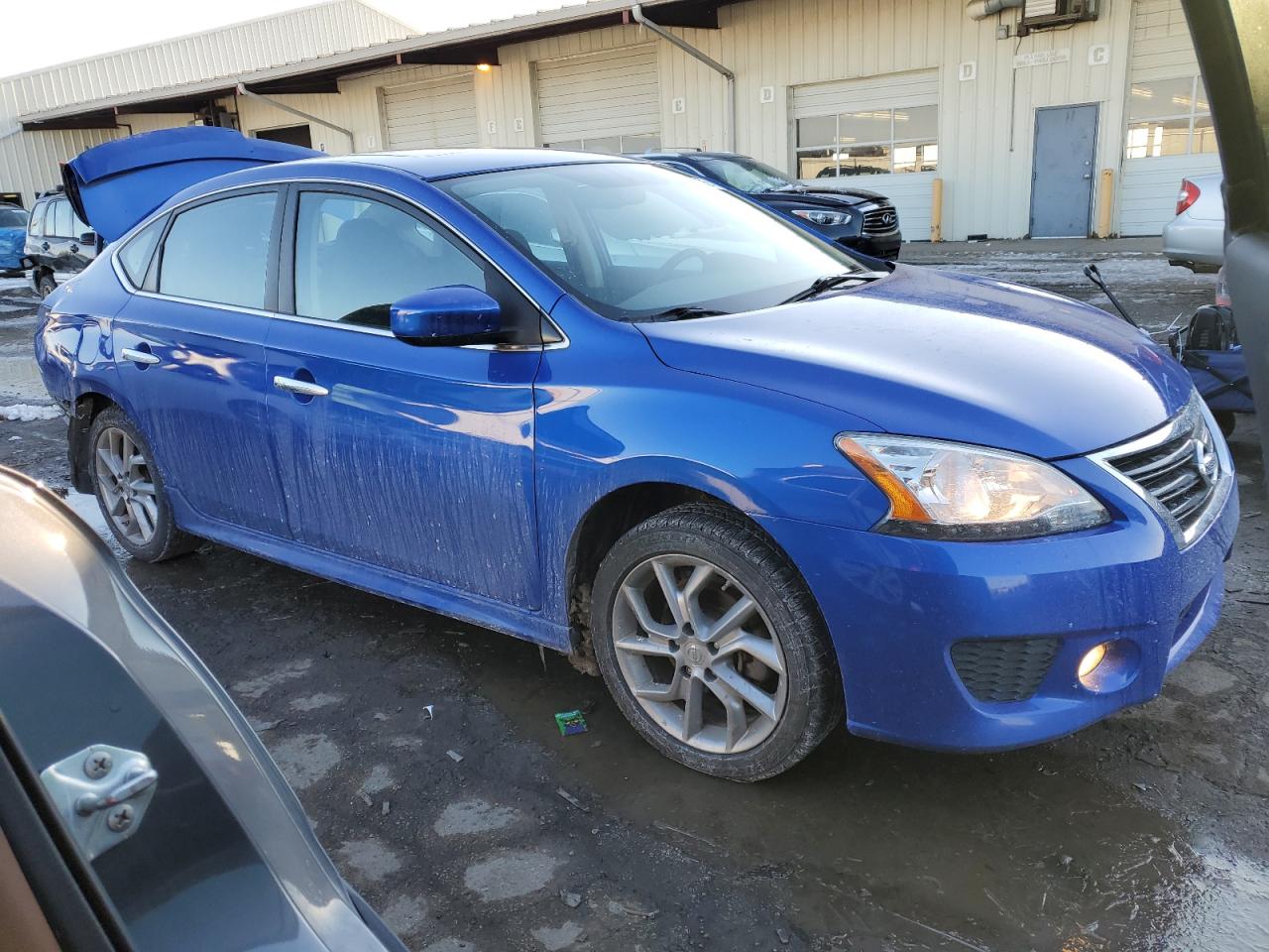2014 Nissan Sentra VIN 3N1AB7AP0EY341398 Copart auction photo, rear end damage thumbnail 4