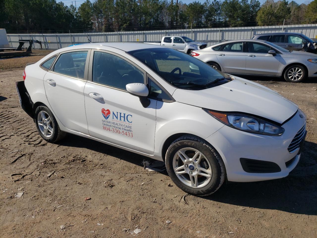 2019 Ford Fiesta VIN 3FADP4BJ1KM101161 Copart auction photo, rear end damage thumbnail 4