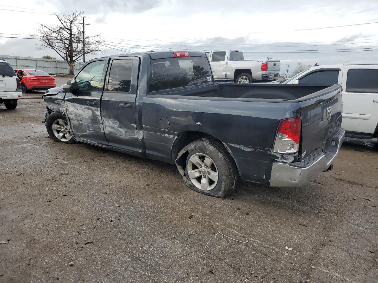 2014 RAM 1500 VIN 1C6RR6FT7ES310750 Copart auction photo, front end / side damage thumbnail 2