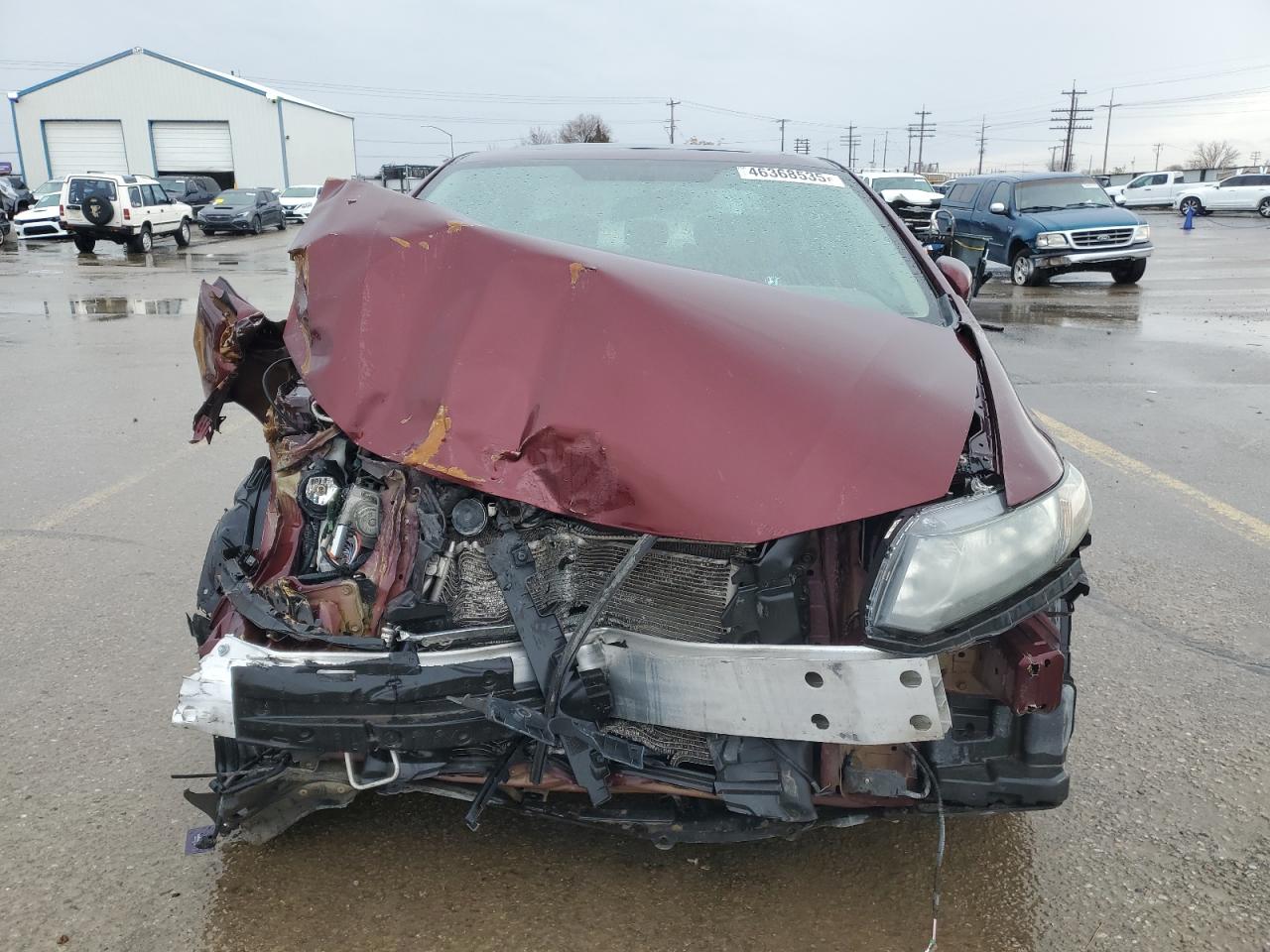 2015 Honda Civic VIN 2HGFB2F90FH538287 Copart auction photo, front end / undercarriage damage thumbnail 5