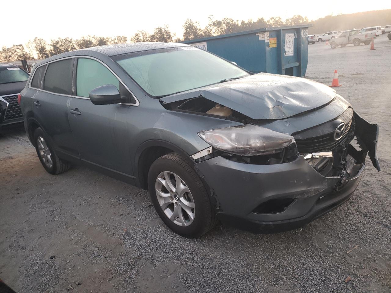 2013 Mazda CX-9 VIN JM3TB2CAXD0400717 Copart auction photo, front end / side damage thumbnail 4