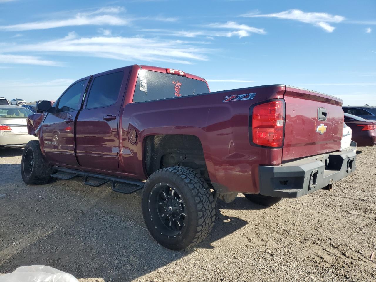 2015 Chevrolet Silverado VIN 3GCUKRECXFG222553 Copart auction photo, all over damage thumbnail 2