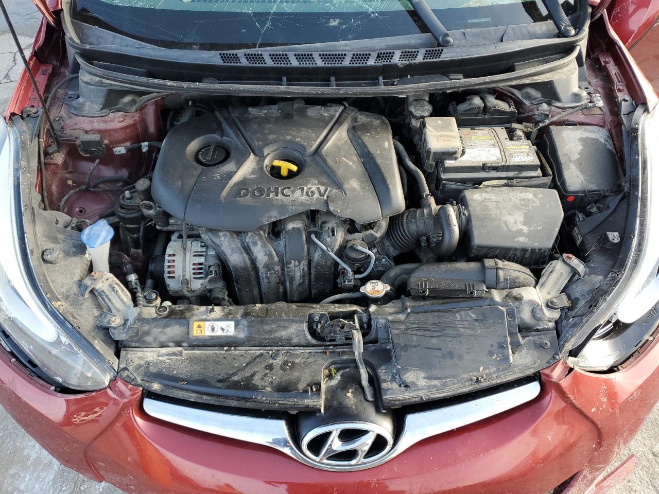 2015 Hyundai Elantra VIN 5NPDH4AE7FH620299 Copart auction photo, all over damage thumbnail 11