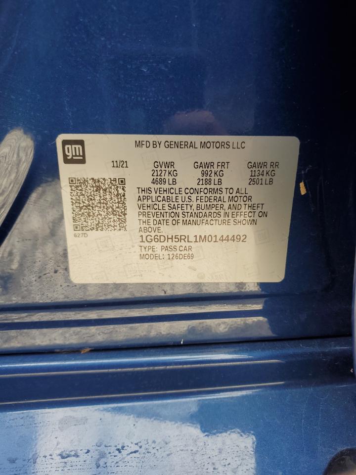 2021 Cadillac CT4 VIN 1G6DH5RL1M0144492 Copart auction photo, water/flood / minor dent/scratches damage thumbnail 13