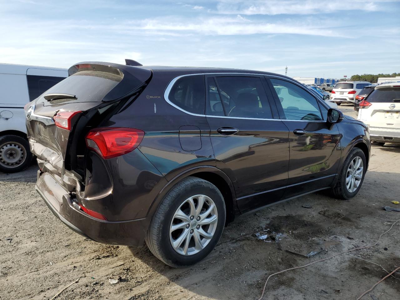 2020 Buick Envision VIN LRBFXBSAXLD045207 Copart auction photo, rear end damage thumbnail 3