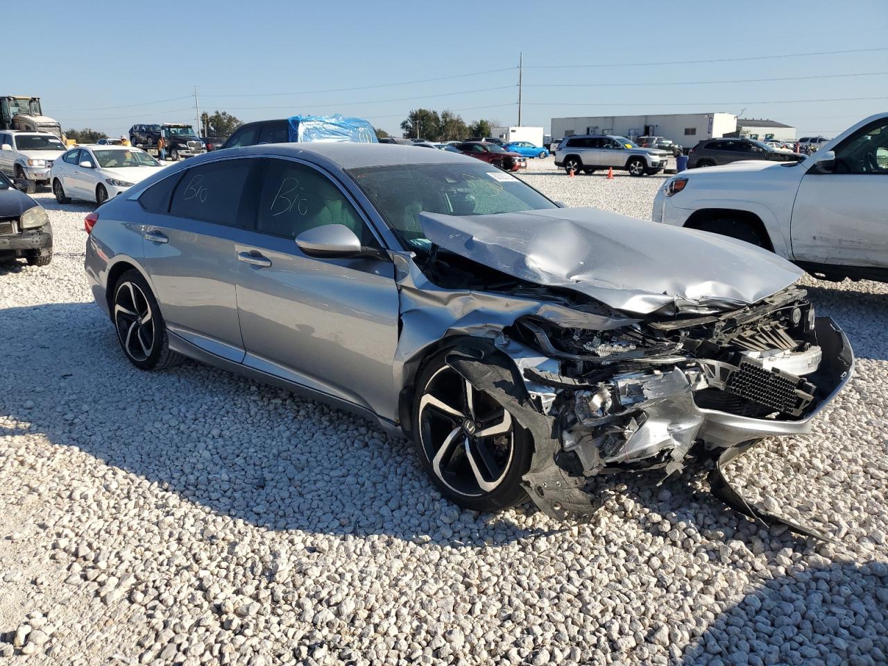2020 Honda Accord VIN 1HGCV1F36LA155223 Copart auction photo, front end damage thumbnail 4