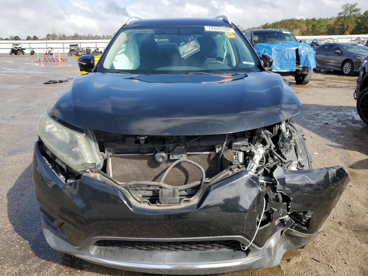 2014 Nissan Rogue VIN 5N1AT2MT4EC824595 Copart auction photo, front end / rear end damage thumbnail 5