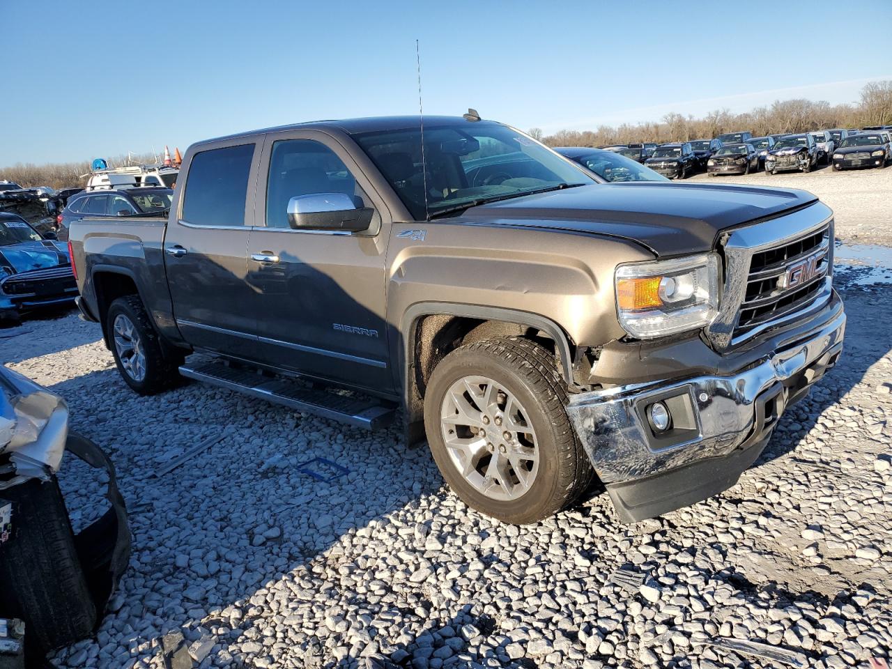 2014 GMC Sierra VIN 3GTU2VEC9EG382463 Copart auction photo, front end damage thumbnail 4