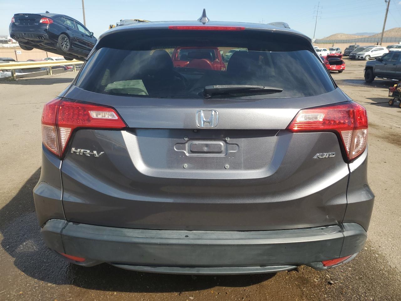 2018 Honda HR-V VIN 3CZRU6H72JM700045 Copart auction photo, front end / side damage thumbnail 6