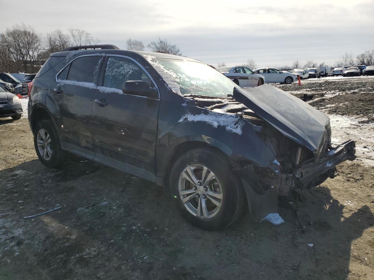 2013 Chevrolet Equinox VIN 2GNALDEK5D1245116 Copart auction photo, front end / side damage thumbnail 4