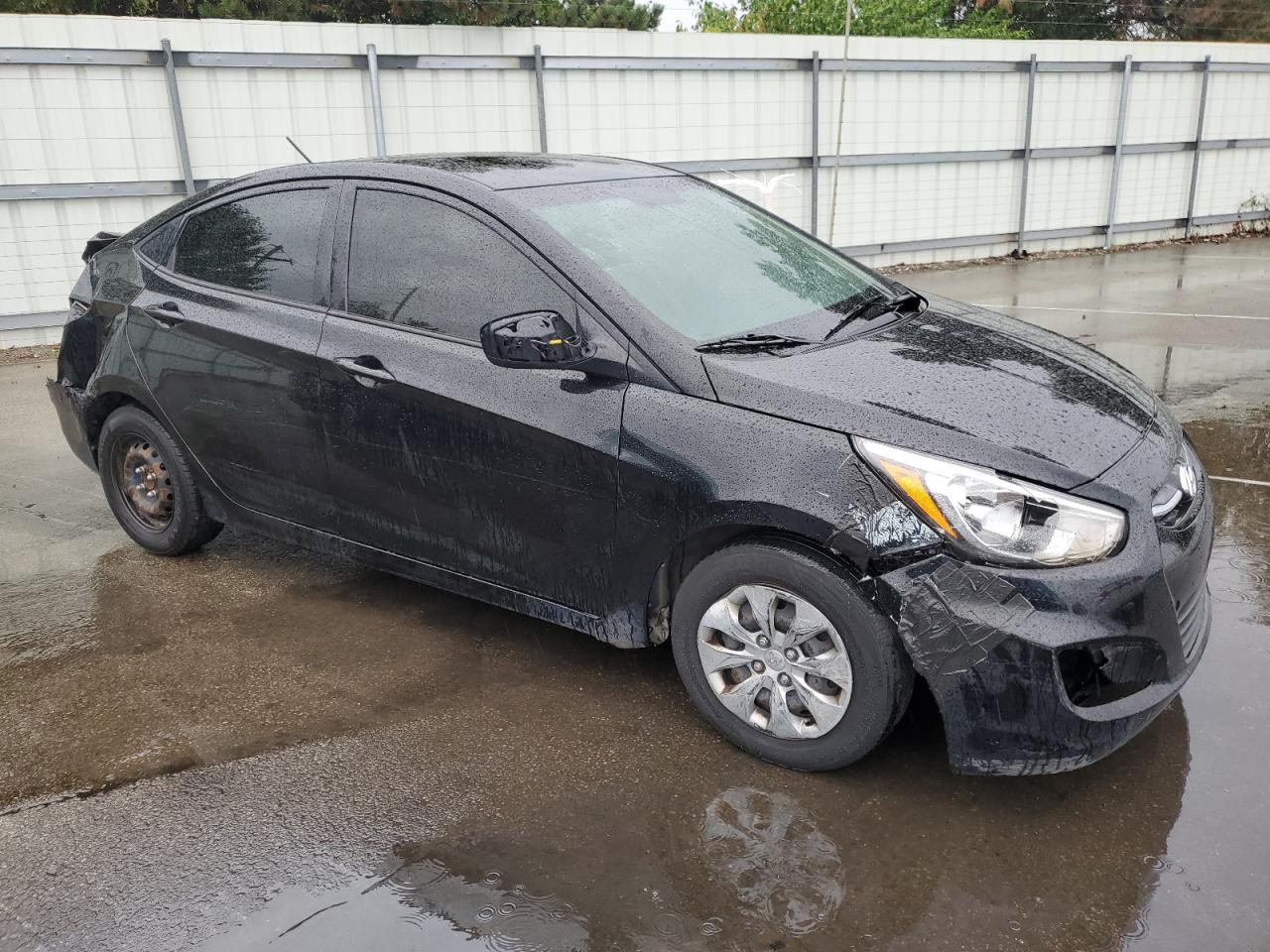 2017 Hyundai Accent VIN KMHCT4AE3HU336585 Copart auction photo, rear end / front end damage thumbnail 4